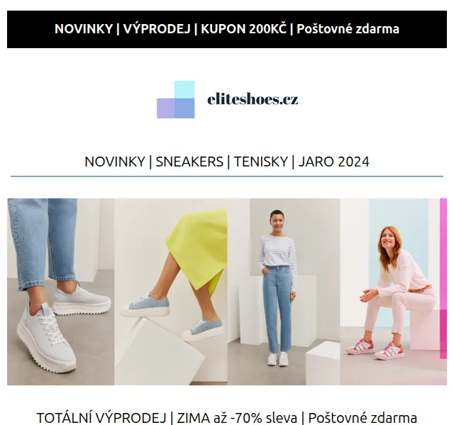 Eliteshoes: Totální výprodej až -70 % – červen 2026 | Nuslet.cz