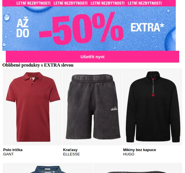 ABOUT YOU: až –50 % EXTRA na letní módu – červenec 2026 | Nuslet.cz