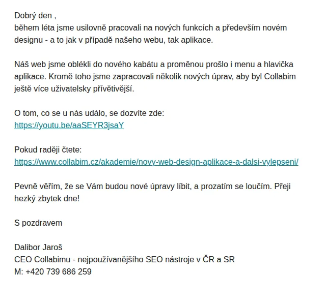 Collabim: Nový web a design aplikace – červen 2026 | Nuslet.cz