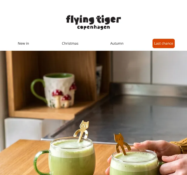 Flying Tiger Copenhagen: Podzimní nápoje – říjen 2026
