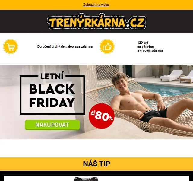 Trenýrkárna.cz: Letní slevy až 80 % – červen 2026 | Nuslet.cz