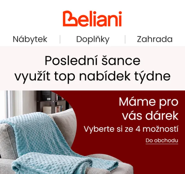 Beliani.cz poslední sleva – září 2026
