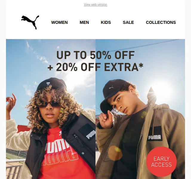 PUMA: Sleva až 50 % + extra 20 % – červen 2026 | Nuslet.cz
