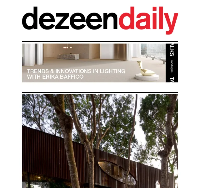 Dezeen Daily: Nová kolekce architektury a designu – červenec 2026 | Nuslet.cz