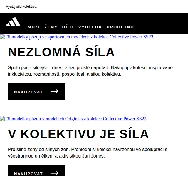adidas: Nová kolekce Collective Power – červen 2026 | Nuslet.cz