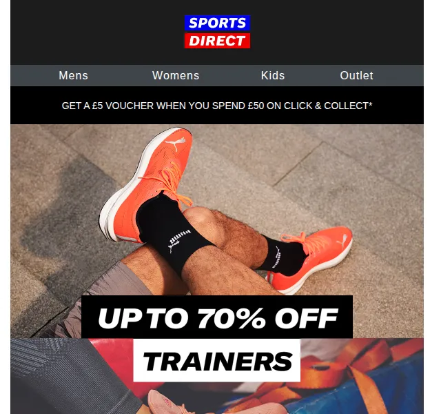 Sportsdirect.com: Až 70% sleva na tenisky – červen 2026 | Nuslet.cz