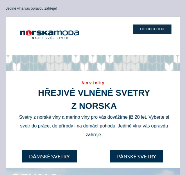 Norskamoda.cz: Dámské a pánské vlněné svetry – červen 2026 | Nuslet.cz
