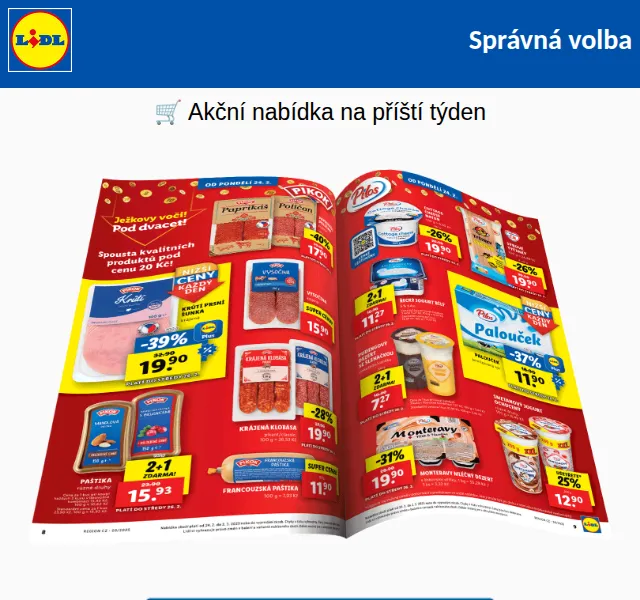 Lidl: Produkty pod 20 Kč a čerstvé ryby – únor 2026 | Nuslet.cz