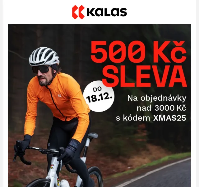 KALAS Sportswear: Sleva 500 Kč na vánoční dárky – prosinec 2025 | Nuslet.cz
