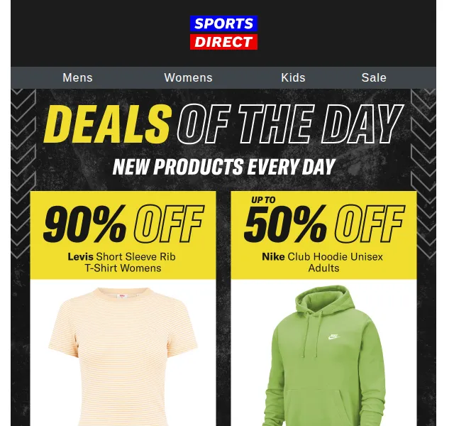Sportsdirect: Levi's T-shirt za 70 Kč – červen 2026 | Nuslet.cz