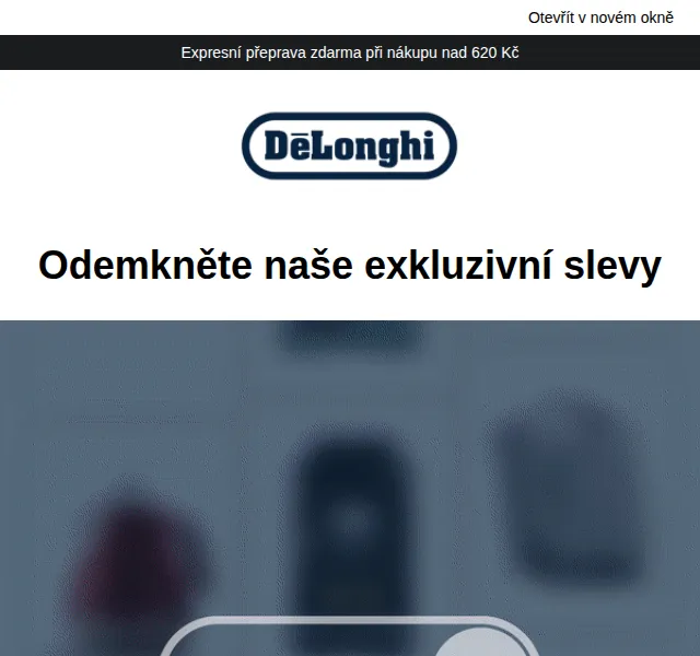 De'Longhi: 15% sleva na vybrané produkty – červen 2026 | Nuslet.cz