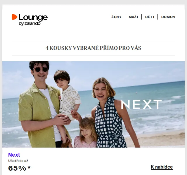 Lounge by Zalando: Next, Tamaris, Napapijri – sleva až 80 % | duben 2026