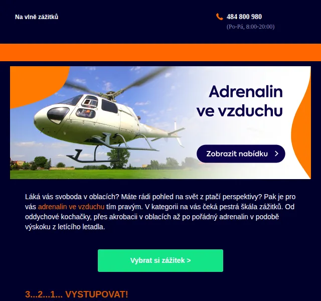 Adrop: Zážitky v oblacích – seskoky a lety – červen 2026 | Nuslet.cz