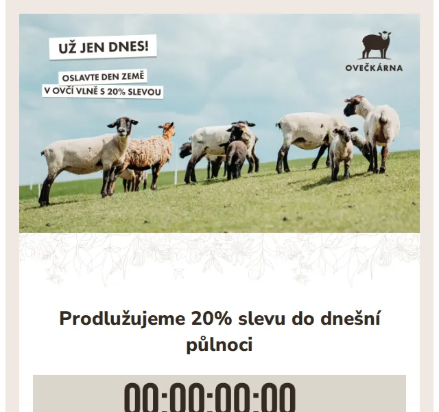Ovečkárna: 20% sleva na vlněné oblečení a doplňky – červen 2026 | Nuslet.cz