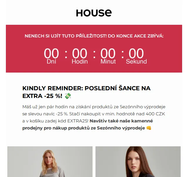 HOUSE: Sezónní výprodej se slevou -25 % – červen 2026 | Nuslet.cz