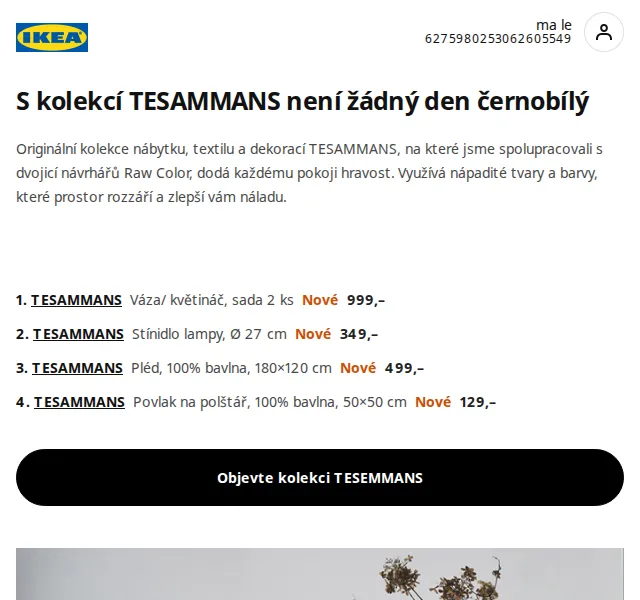 Ikea: TESAMMANS a BRÖGGAN slevy – červen 2026 | Nuslet.cz