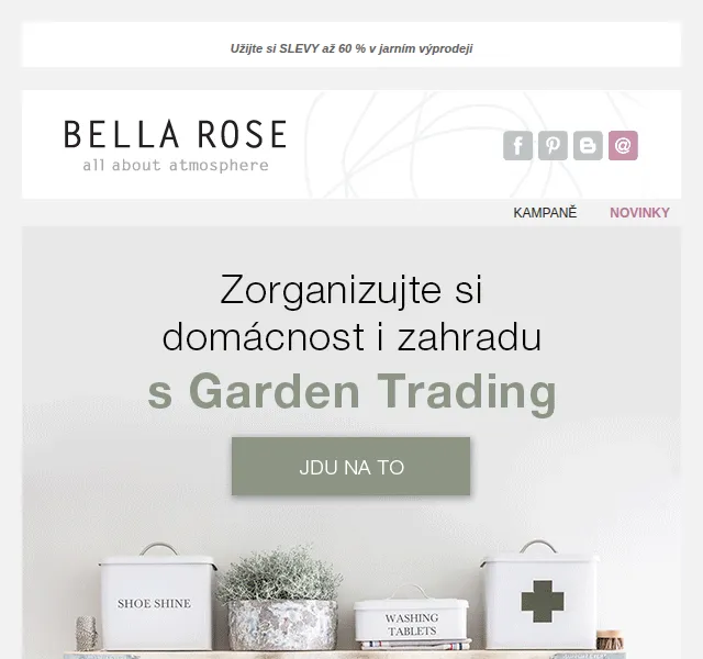 Bella Rose: Garden Trading až 60 % – červen 2026 | Nuslet.cz