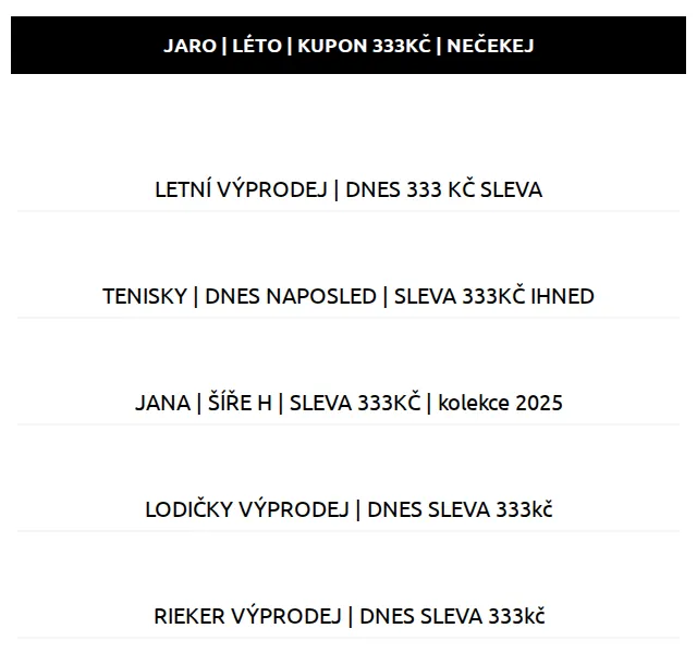 Eliteshoes: Letní výprodej obuvi – sleva 333 Kč na vše – červenec 2026 | Nuslet.cz