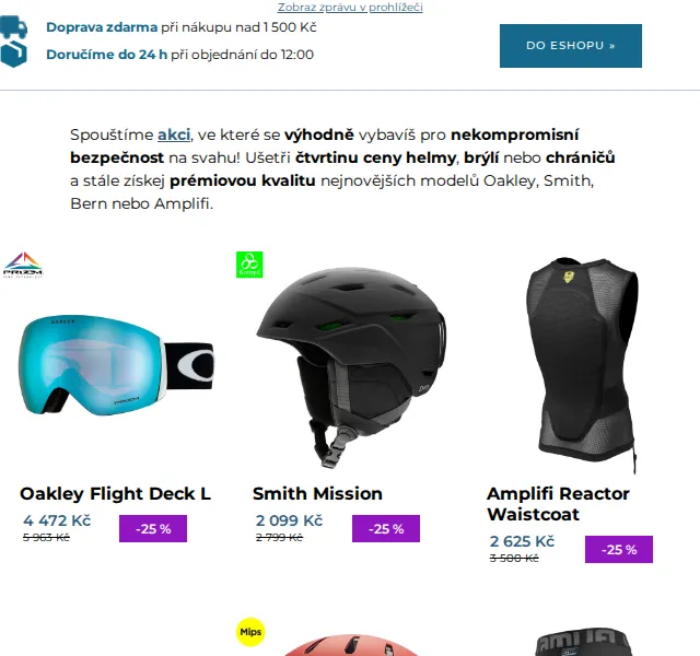SNOWBOARD ZEZULA: Helmy, brýle a chrániče – akce -25 % červen 2026 | Nuslet.cz