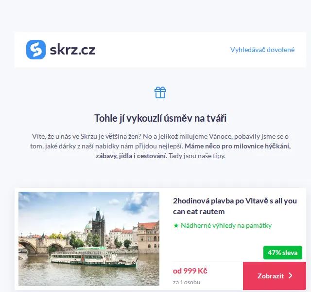Vánoce na Skrz: Dárky pro ženy – červen 2026 | Nuslet.cz