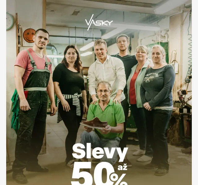 Vasky: sleva až 50 % na podzimní kolekci – červen 2026 | Nuslet.cz