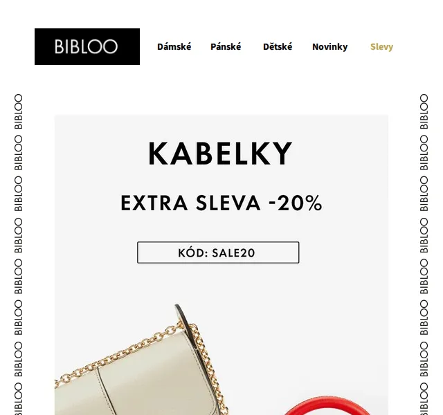 BIBLOO: Extra 20% sleva na prémiové kabelky – červen 2026 | Nuslet.cz