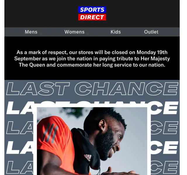 Sportsdirect: Last Chance výprodej – slevy až 96 % – červen 2026 | Nuslet.cz