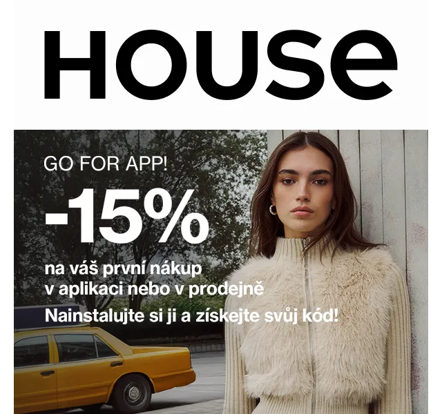 HOUSE: 15 % sleva přes aplikaci – červen 2026 | Nuslet.cz