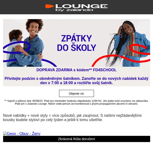 Lounge by Zalando: Geox a Napapijri sleva až 80 % – červen 2026 | Nuslet.cz