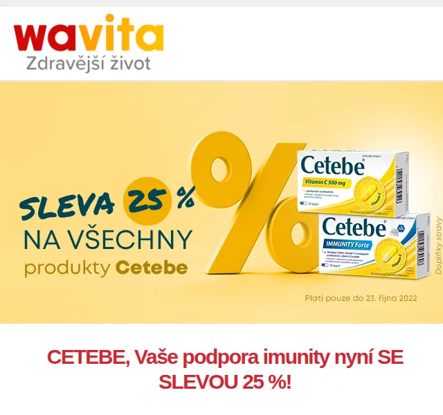 Wavita: Sleva 25 % na Cetebe – červen 2026 | Nuslet.cz