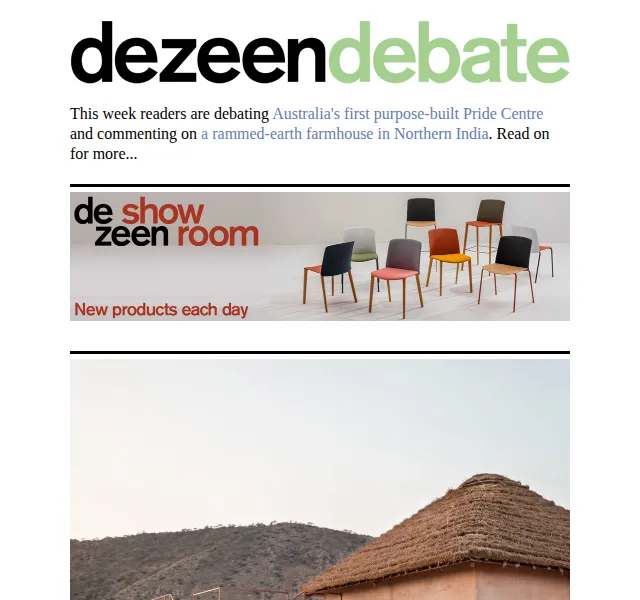 Dezeen Daily: debaty o architektuře – červen 2026 | Nuslet.cz