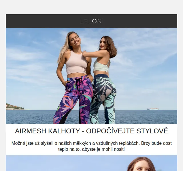 LELOSI: Airmesh kalhoty – sleva 35 % – červen 2026 | Nuslet.cz