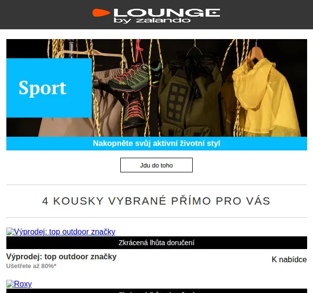 Lounge by Zalando: Sportovní výprodej až 80 % – červen 2026 | Nuslet.cz