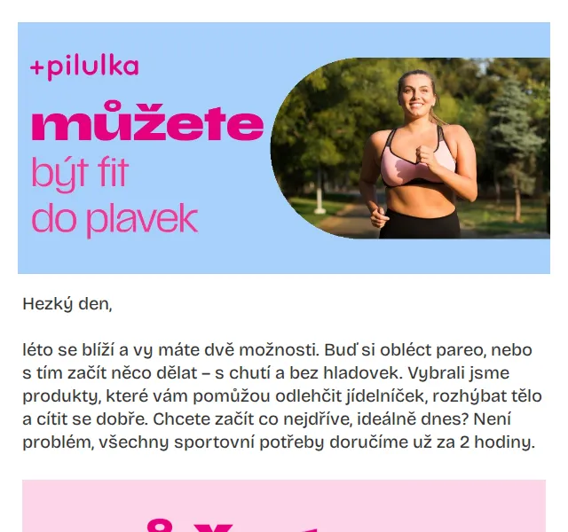 Pilulka.cz: Sleva až 30 % na fitness a hubnutí – červen 2026 | Nuslet.cz