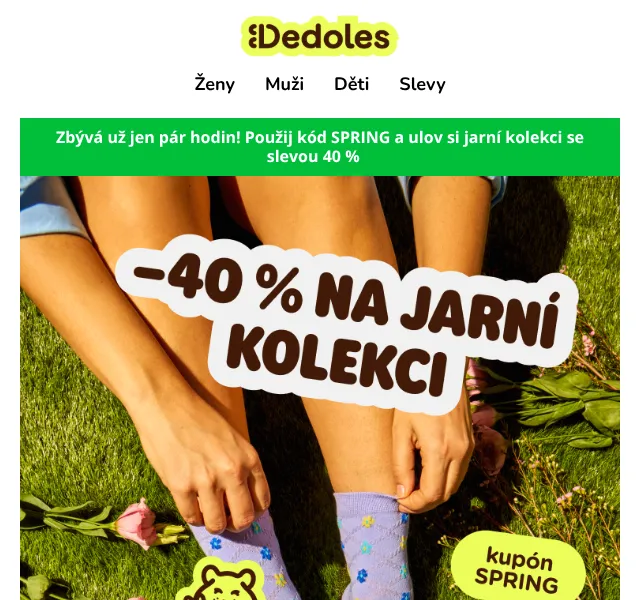 Dedoles.cz: –40 % na jarní kousky – duben 2026 | Nuslet.cz