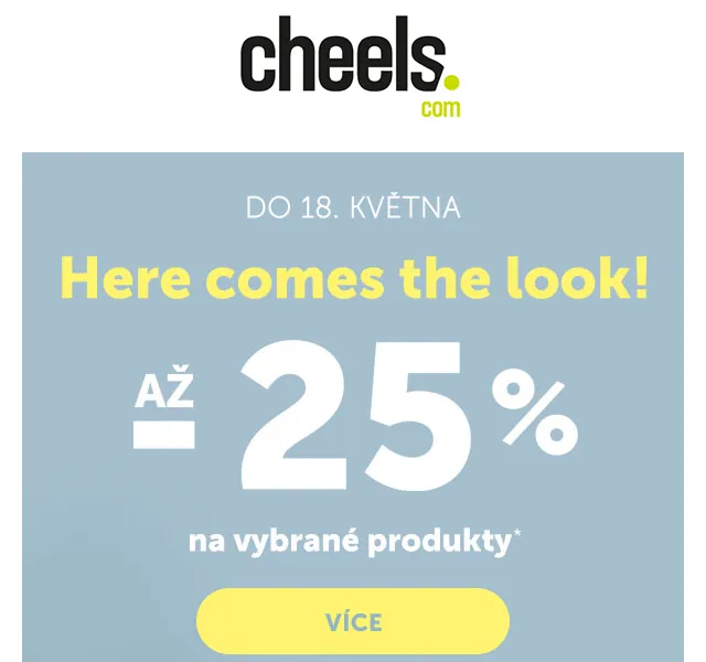 Cheels: Až 25% sleva na vybrané výrobky – červen 2026 | Nuslet.cz