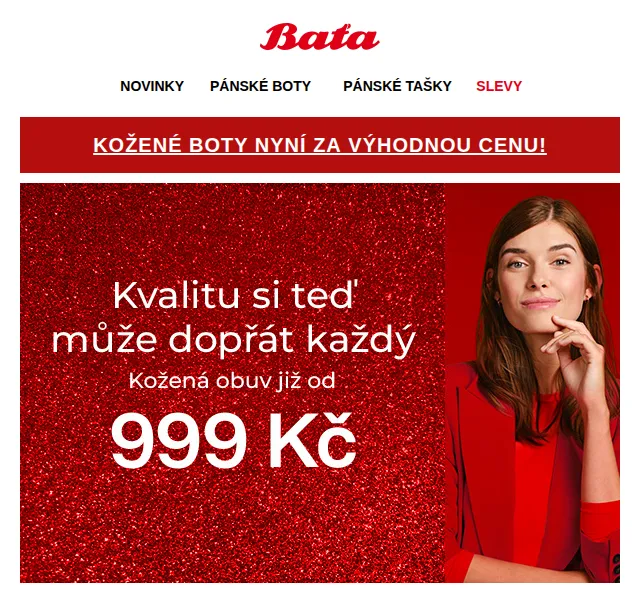 Baťa: Kožená obuv od 999 Kč – červen 2026 | Nuslet.cz