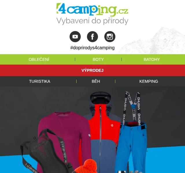 4camping: Až 70% slevy – červen 2026 | Nuslet.cz