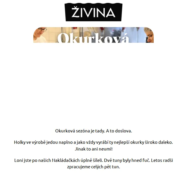 Živina: Předobjednávka Nakládaček – červen 2026 | Nuslet.cz