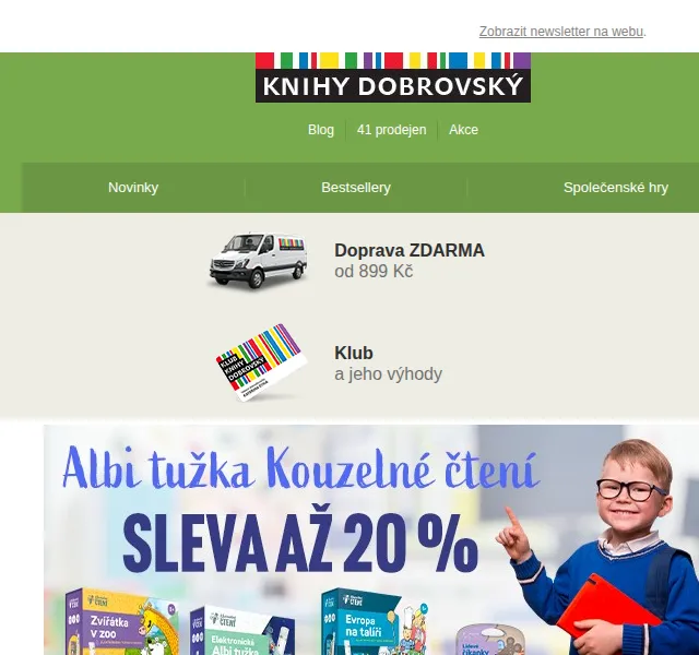 KnihyDobrovsky.cz: Albi tužka a Kouzelné čtení s 20% slevou – červen 2026 | Nuslet.cz