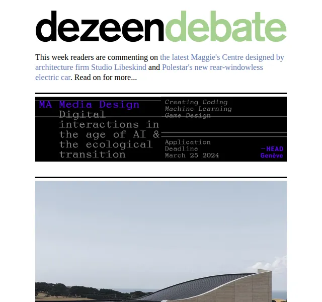 Dezeen Daily: Best of architektura a design – červenec 2026 | Nuslet.cz