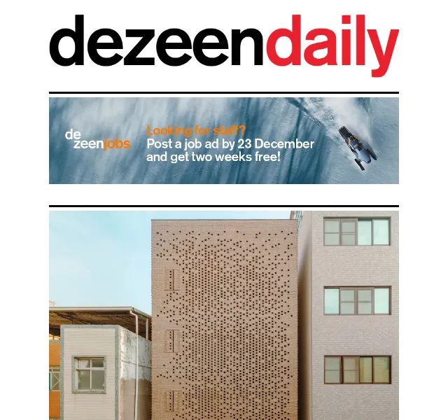 Dezeen Daily: Architektonické novinky – červen 2026 | Nuslet.cz