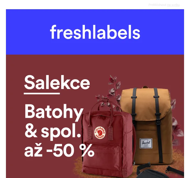 Freshlabels: Batohy se slevou až 50 % a novinky Db, Sandqvist – červen 2026 | Nuslet.cz