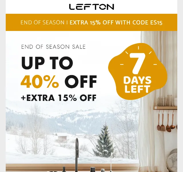 Lefton Sanitary: extra sleva 15% v End of Season Sale – červenec 2026 | Nuslet.cz
