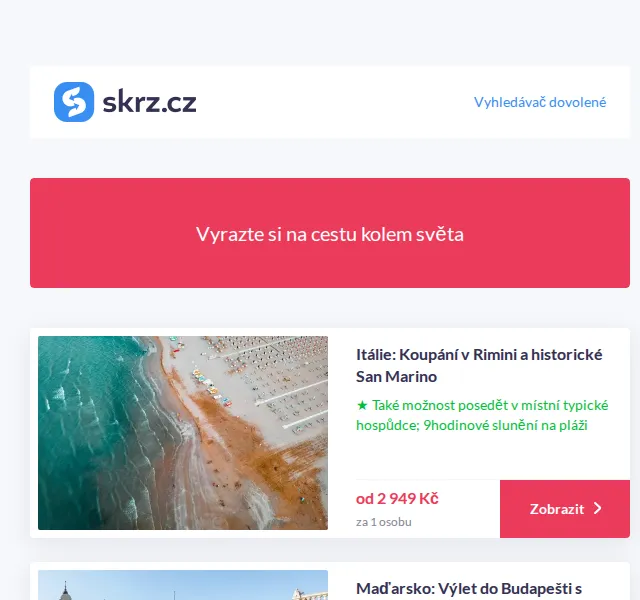 Vánoce na Skrz: poznávací zájezdy od 999 Kč – červen 2026 | Nuslet.cz