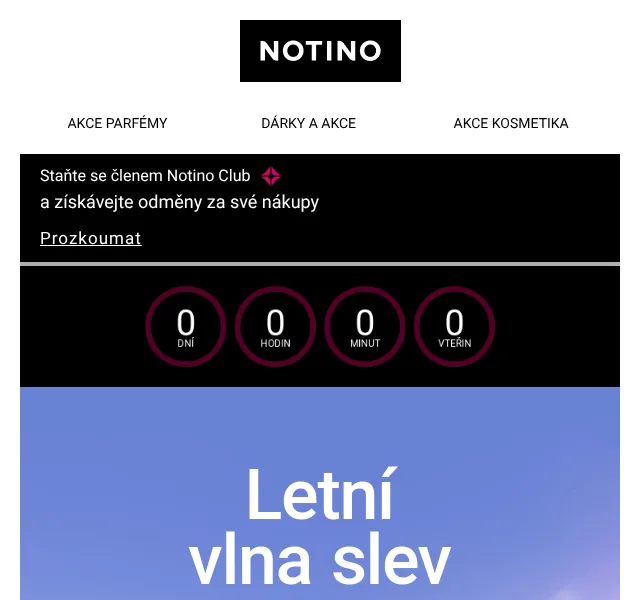 Notino: Sleva až 20 % na parfémy a kosmetiku – květen 2026