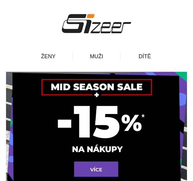 Sizeer: Dodatečných -20 % na módní značky – červen 2026 | Nuslet.cz