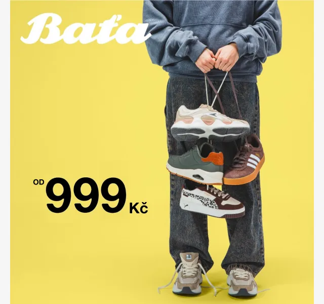 Baťa: Tenisky od 999 Kč – Skechers, Adidas – duben 2026
