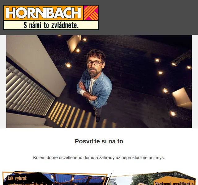 HORNBACH: Venkovní LED osvětlení od 289 Kč – červenec 2026 | Nuslet.cz