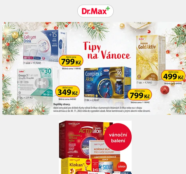 Dr.Max E-shop: doplňky stravy, čaje a slevy až 200 Kč – červen 2026 | Nuslet.cz